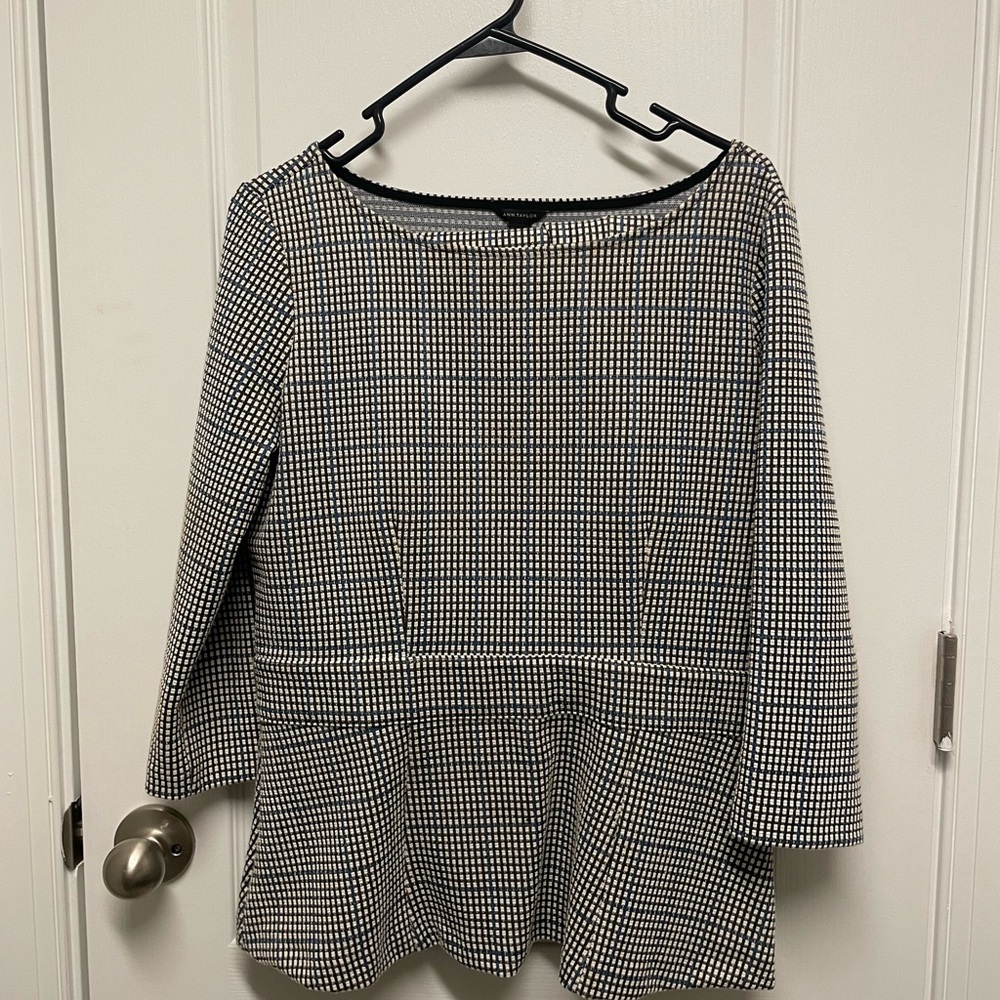 Elegant Black and White Women's Top